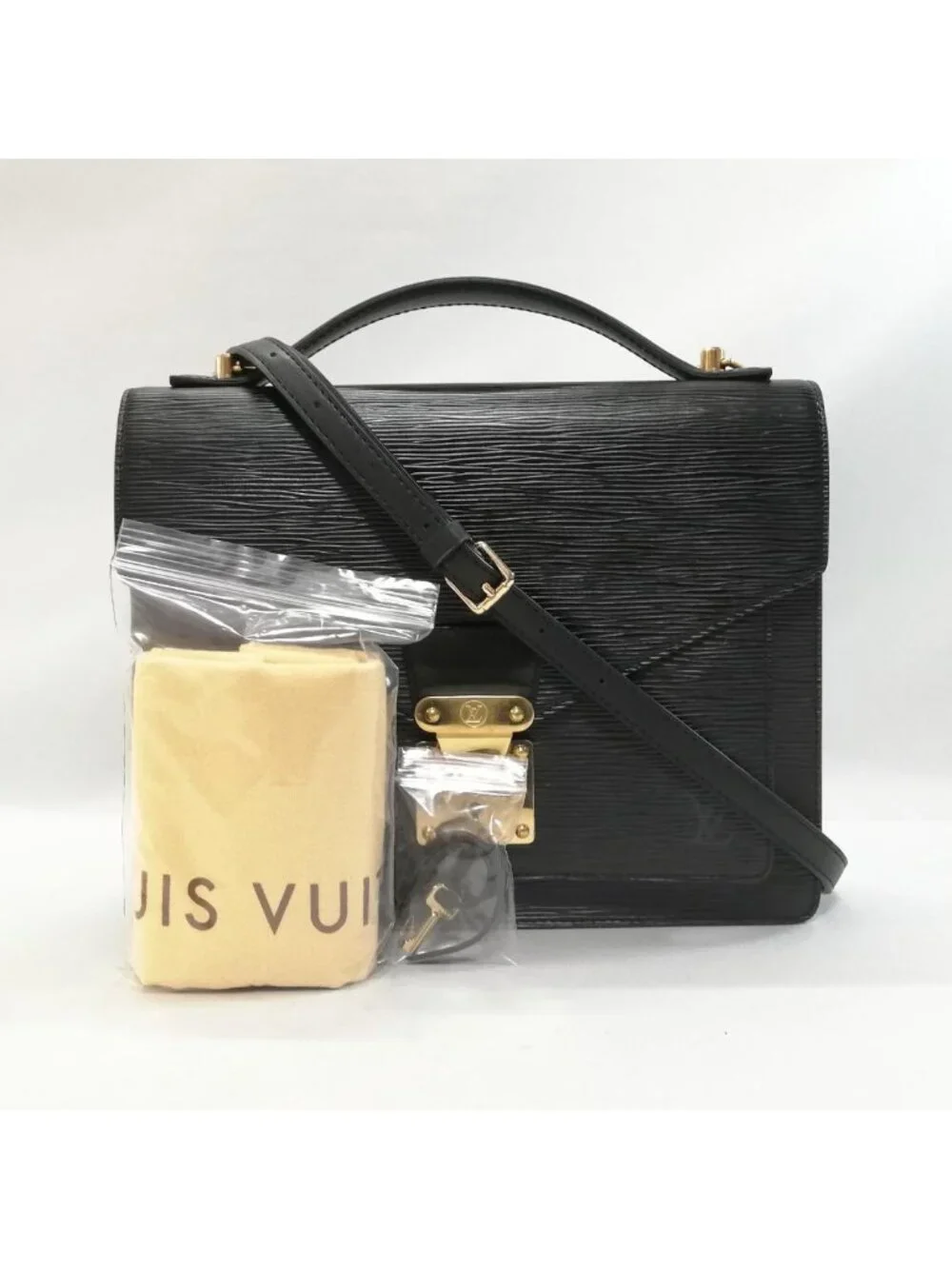 Louis Vuitton Monceau Black with External Strap